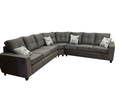 Casa Leather custom 6 seater sectional sofa