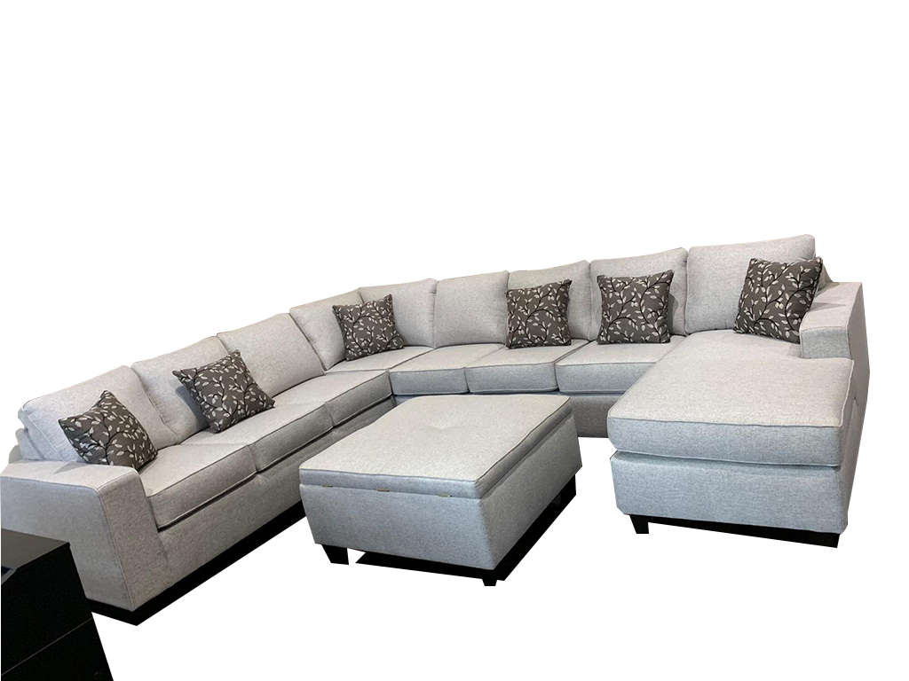 U Fabric Sectional Sofa