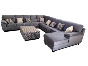 Grey U Shaped Sectional Sofa
