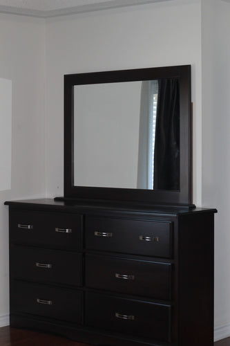 Casa Leather Debonair Dresser with mirror